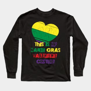 This is my mardi gras valentine costume Long Sleeve T-Shirt